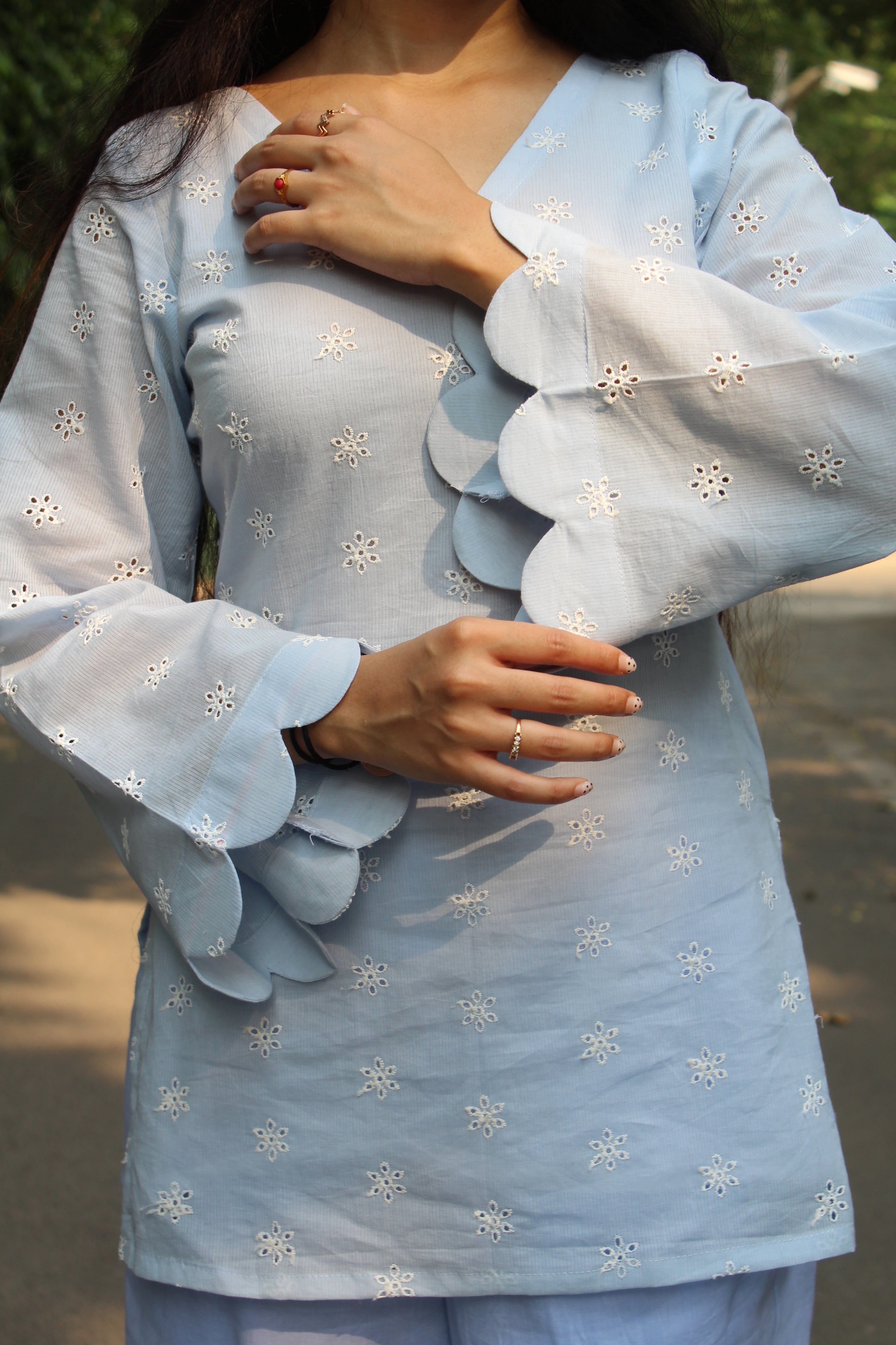 Baby Blue Kurti