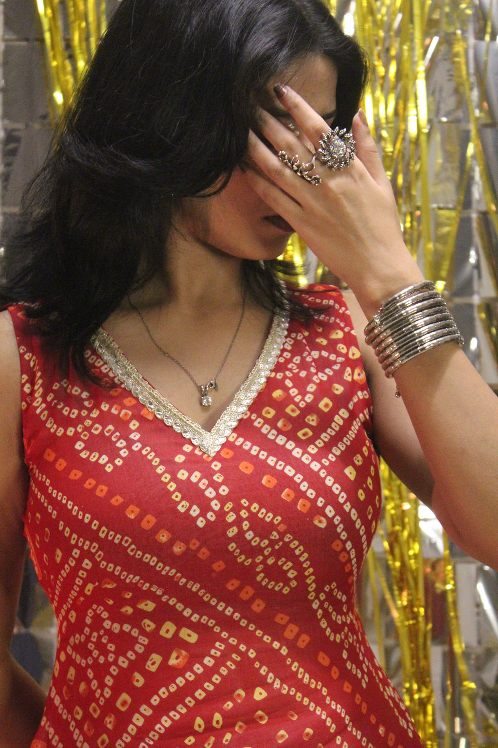Bandhani Kurti KaurKala